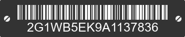 2010 CHEVROLET Impala 2G1WB5EK9A1137836 VIN decoded