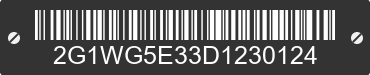 2013 CHEVROLET Impala 2G1WG5E33D1230124 VIN decoded