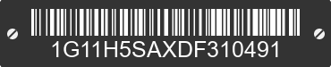 2013 CHEVROLET Malibu 1G11H5SAXDF310491 VIN decoded
