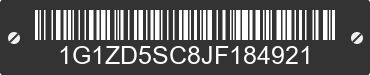 2018 CHEVROLET Malibu 1G1ZD5SC8JF184921 VIN decoded