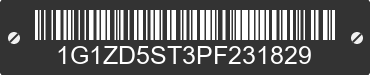 2023 CHEVROLET Malibu 1G1ZD5ST3PF231829 VIN decoded