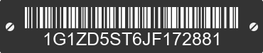 2018 CHEVROLET Malibu 1G1ZD5ST6JF172881 VIN decoded