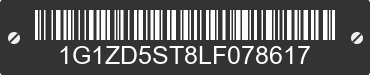 2020 CHEVROLET Malibu 1G1ZD5ST8LF078617 VIN decoded