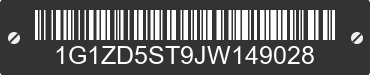 2018 CHEVROLET Malibu 1G1ZD5ST9JW149028 VIN decoded