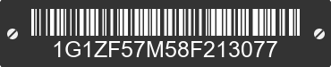2008 CHEVROLET Malibu 1G1ZF57M58F213077 VIN decoded