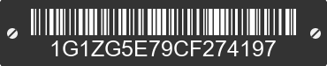 2012 CHEVROLET Malibu 1G1ZG5E79CF274197 VIN decoded