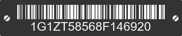 2008 CHEVROLET Malibu 1G1ZT58568F146920 VIN decoded