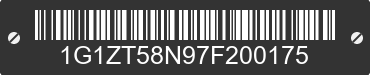 2007 CHEVROLET Malibu 1G1ZT58N97F200175 VIN decoded
