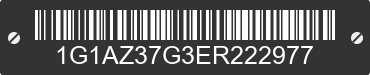 1984 CHEVROLET Monte Carlo 1G1AZ37G3ER222977 VIN decoded