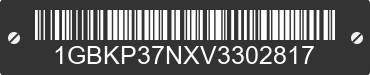1997 CHEVROLET Motorhome Chassis 1GBKP37NXV3302817 VIN decoded