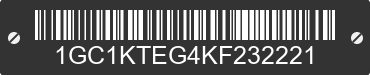 2019 CHEVROLET Silverado HD 1GC1KTEG4KF232221 VIN decoded