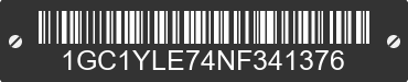 2022 CHEVROLET Silverado HD 1GC1YLE74NF341376 VIN decoded