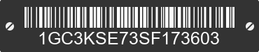 2025 CHEVROLET Silverado HD 1GC3KSE73SF173603 VIN decoded