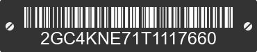 2026 CHEVROLET Silverado HD 2GC4KNE71T1117660 VIN decoded