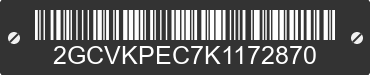 2019 CHEVROLET Silverado LD 2GCVKPEC7K1172870 VIN decoded