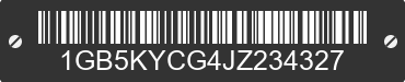 2018 CHEVROLET Silverado 1GB5KYCG4JZ234327 VIN decoded