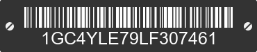 2020 CHEVROLET Silverado 1GC4YLE79LF307461 VIN decoded