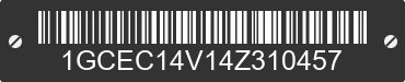 2004 CHEVROLET Silverado 1GCEC14V14Z310457 VIN decoded