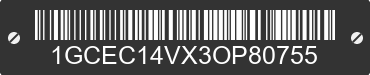 2003 CHEVROLET Silverado 1GCEC14VX3OP80755 VIN decoded