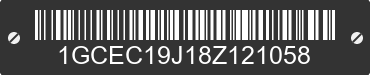 2008 CHEVROLET Silverado 1GCEC19J18Z121058 VIN decoded