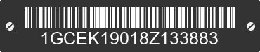 2008 CHEVROLET Silverado 1GCEK19018Z133883 VIN decoded
