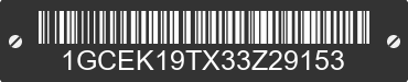 2003 CHEVROLET Silverado 1GCEK19TX33Z29153 VIN decoded