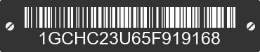 2005 CHEVROLET Silverado 1GCHC23U65F919168 VIN decoded