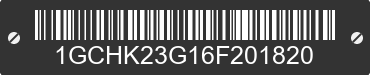 2006 CHEVROLET Silverado 1GCHK23G16F201820 VIN decoded