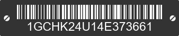 2004 CHEVROLET Silverado 1GCHK24U14E373661 VIN decoded