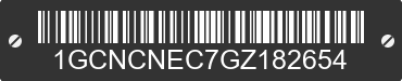2016 CHEVROLET Silverado 1GCNCNEC7GZ182654 VIN decoded