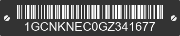 2016 CHEVROLET Silverado 1GCNKNEC0GZ341677 VIN decoded