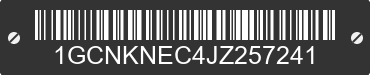 2018 CHEVROLET Silverado 1GCNKNEC4JZ257241 VIN decoded