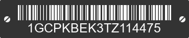2026 CHEVROLET Silverado 1GCPKBEK3TZ114475 VIN decoded