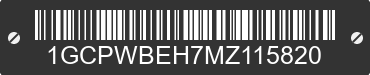 2021 CHEVROLET Silverado 1GCPWBEH7MZ115820 VIN decoded