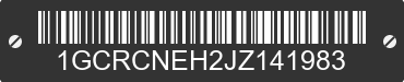 2018 CHEVROLET Silverado 1GCRCNEH2JZ141983 VIN decoded