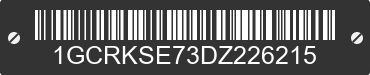 2013 CHEVROLET Silverado 1GCRKSE73DZ226215 VIN decoded
