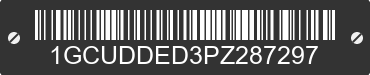 2023 CHEVROLET Silverado 1GCUDDED3PZ287297 VIN decoded