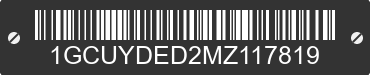 2021 CHEVROLET Silverado 1GCUYDED2MZ117819 VIN decoded