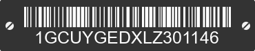 2020 CHEVROLET Silverado 1GCUYGEDXLZ301146 VIN decoded