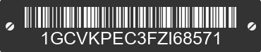 2015 CHEVROLET Silverado 1GCVKPEC3FZI68571 VIN decoded