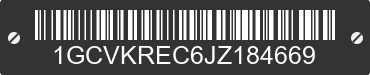 2018 CHEVROLET Silverado 1GCVKREC6JZ184669 VIN decoded