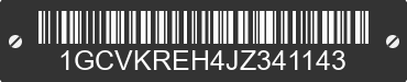 2018 CHEVROLET Silverado 1GCVKREH4JZ341143 VIN decoded
