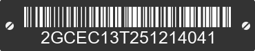2005 CHEVROLET Silverado 2GCEC13T251214041 VIN decoded