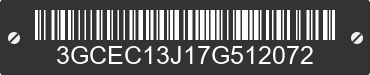 2007 CHEVROLET Silverado 3GCEC13J17G512072 VIN decoded