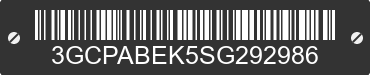 2025 CHEVROLET Silverado 3GCPABEK5SG292986 VIN decoded