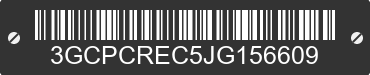 2018 CHEVROLET Silverado 3GCPCREC5JG156609 VIN decoded