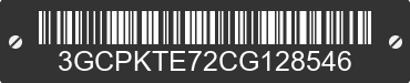2012 CHEVROLET Silverado 3GCPKTE72CG128546 VIN decoded