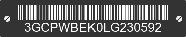 2020 CHEVROLET Silverado 3GCPWBEK0LG230592 VIN decoded