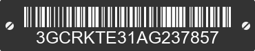 2010 CHEVROLET Silverado 3GCRKTE31AG237857 VIN decoded