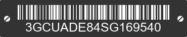 2025 CHEVROLET Silverado 3GCUADE84SG169540 VIN decoded